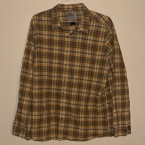 5.11 Tactical Men's Plaid Shirt in Brown and Yellow XL
